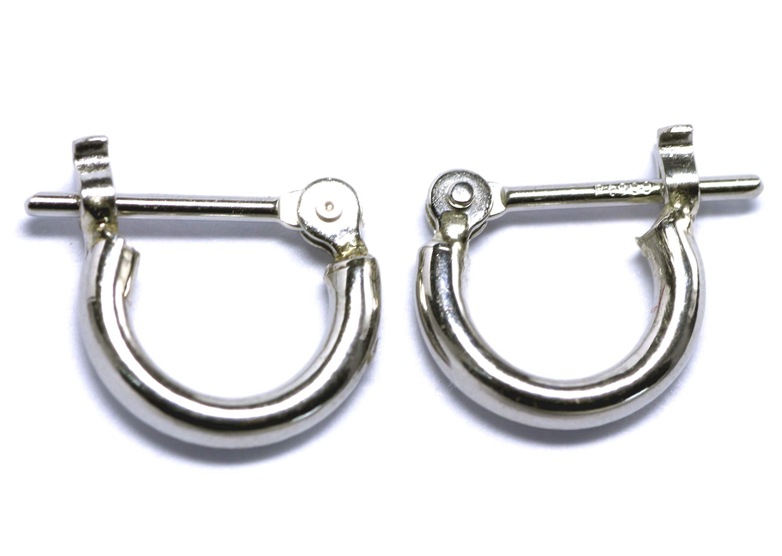 プラチナ900 パイプフープピアス 幅1.5mm 直径8mm