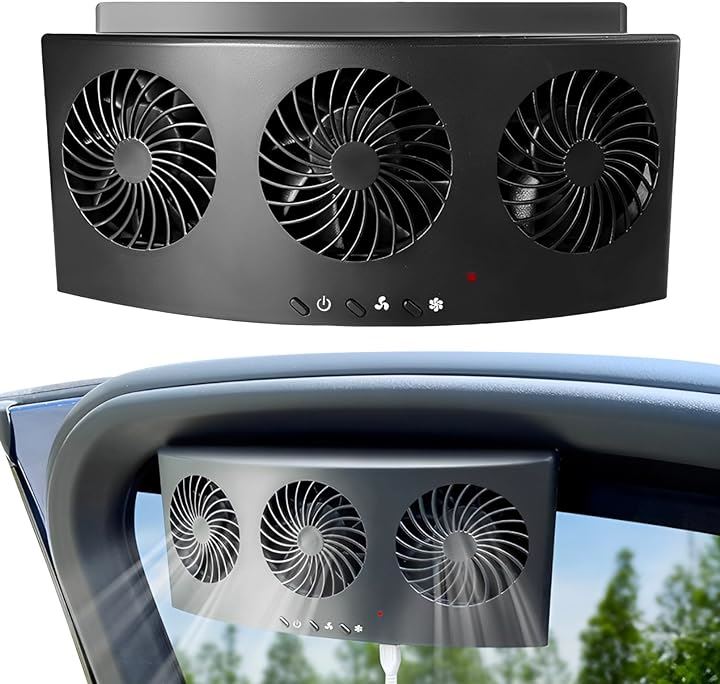 Qoo10] 車用換気扇 車中泊 USB給電 タバコ