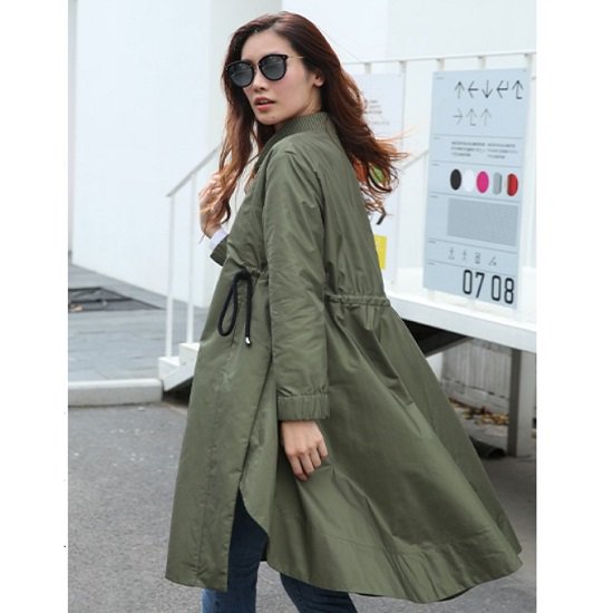 【取寄：納期2週間】ジャケット レディース ロング丈 ノーカラー ジャケット レディース ゆったり 体型カバー 大きいサイズ ジャケット レディース カジュアル シンプル ジャケット レディース