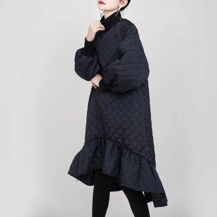 JFashion 中綿ワンピ マーメイド キルティング ミドル丈 レディース 保温 ック ロングワンピース 風 ゆる ワンピ ドレス メガ割