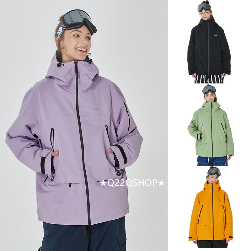 スノーボードウェア 2024 2025 単品 トップス メンズ レディース ジャケット アウター ゆったり パーカー ウィンタースポーツ スキーウェア スノボウェア スノーウェア 防水 防寒着 韓国風