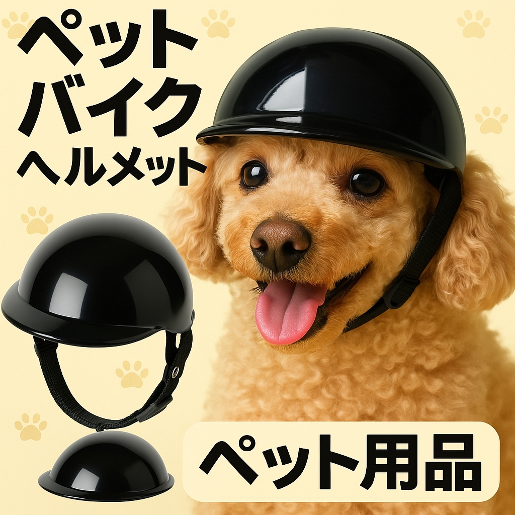 [期間限定セール] ペット バイク ヘルメット犬用ヘルメット 小型犬 中大型犬 ペット用ヘルメット バイク 自転車 帽子 犬用 猫用 安全帽 ペット衝突防止帽子 むき出し耳犬用ヘルメット 調節可能