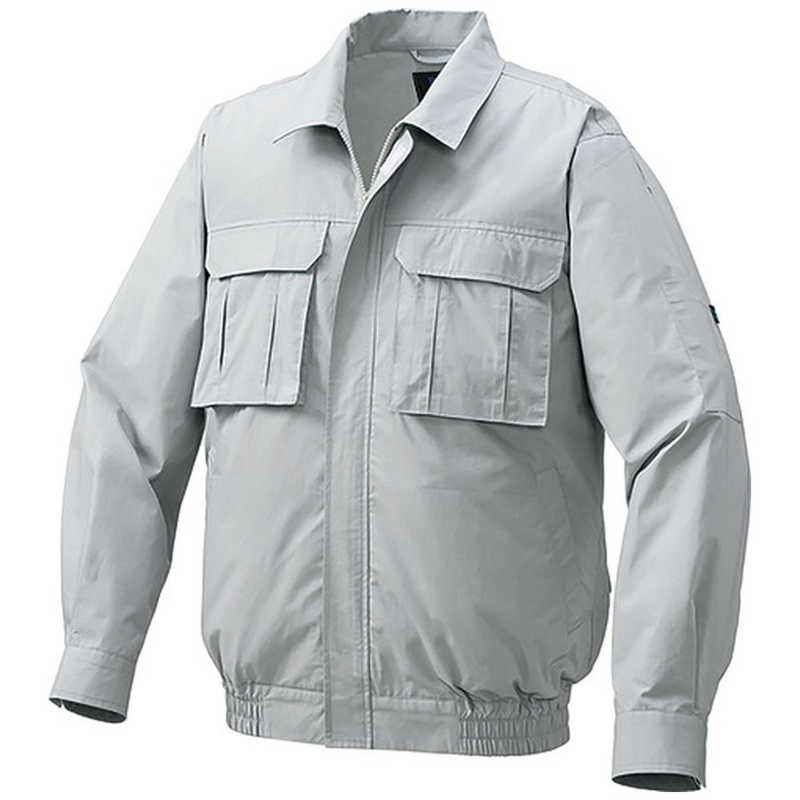 空調服　綿薄手脇下マチ付き ウェアのみ シルバー 3L　KU91900C06S5