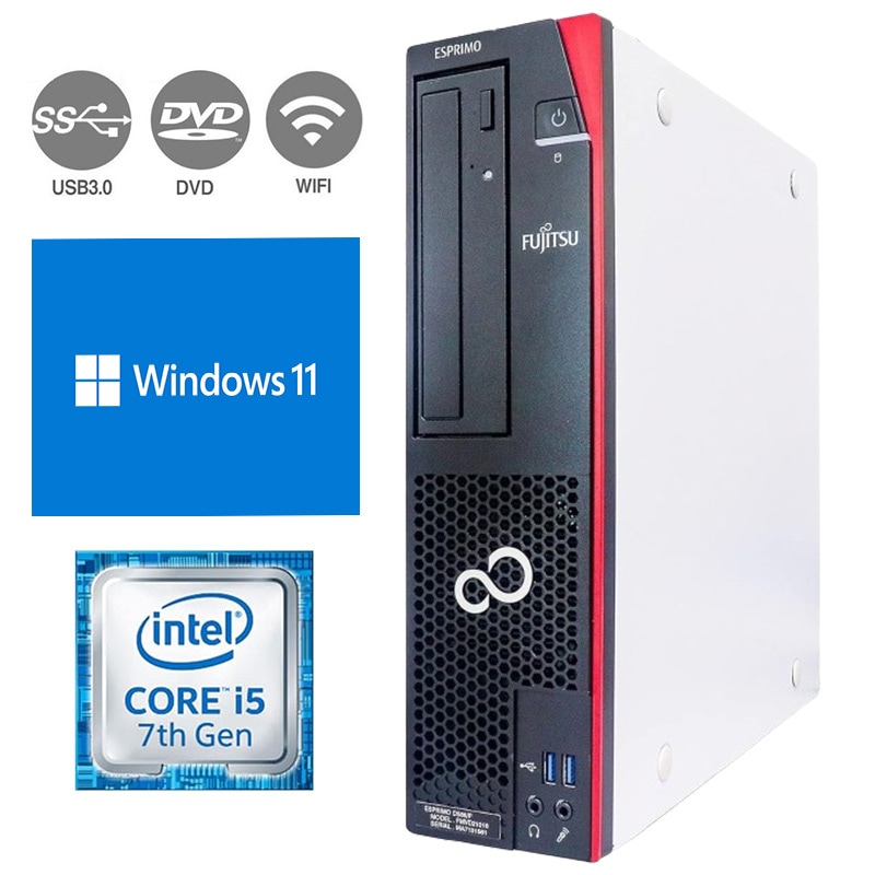 中古デスクトップパソコン 90日安心保証Windows11 office2024付き SSD256GB 第7世代Corei5 メモリ8GB Displayポート D587