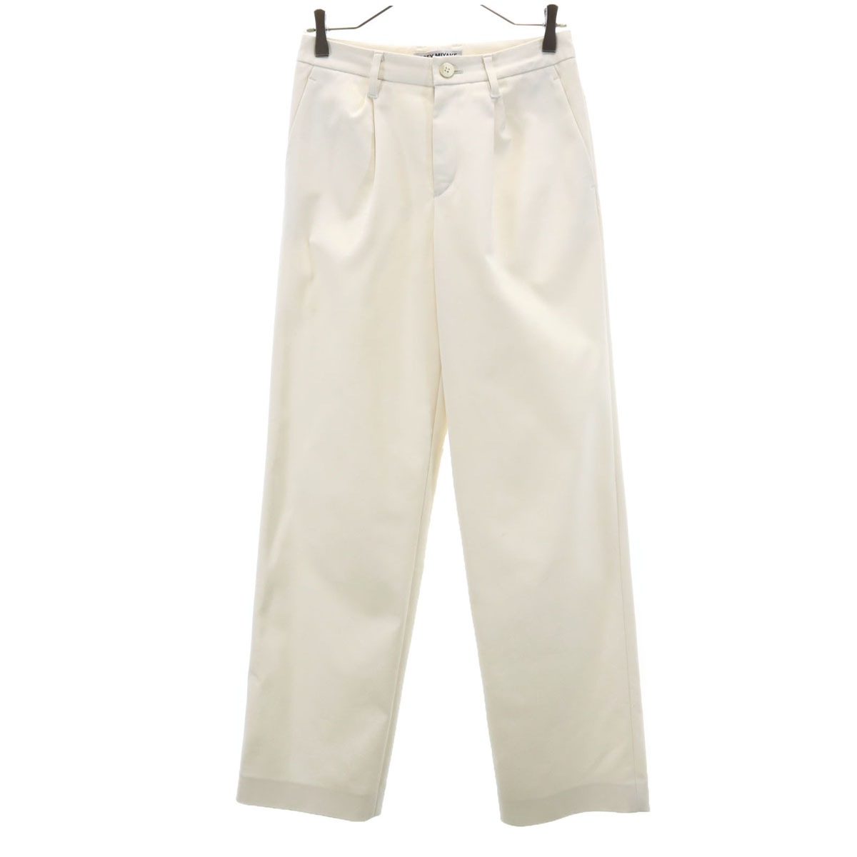 ストレッチパンツ L アイボリー レディース 古着