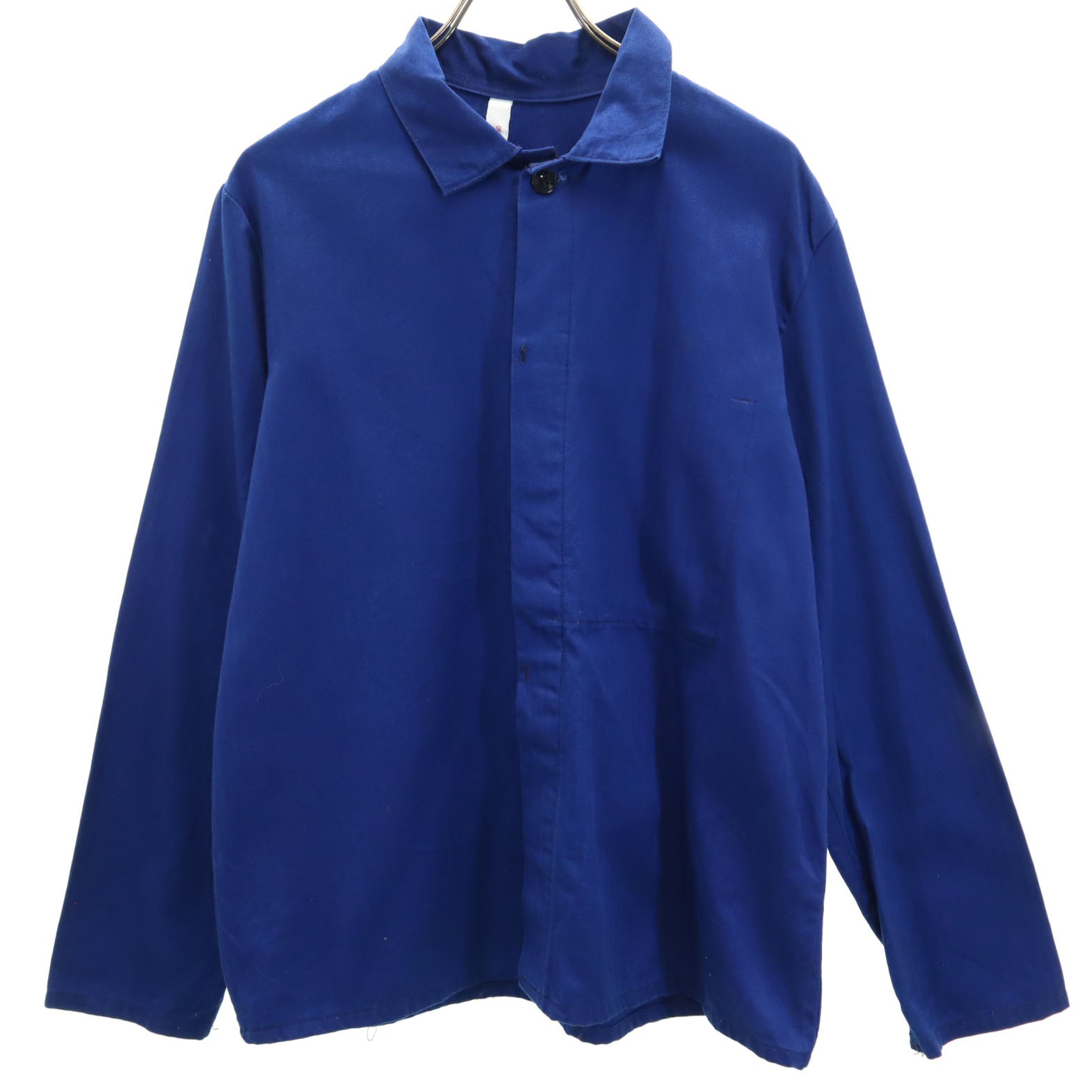 ユーロワーク 70s 80s ヴィンテージ ヘリンボーン 長袖 シャツ 50 ブルー EURO WORK メンズ 6,980円