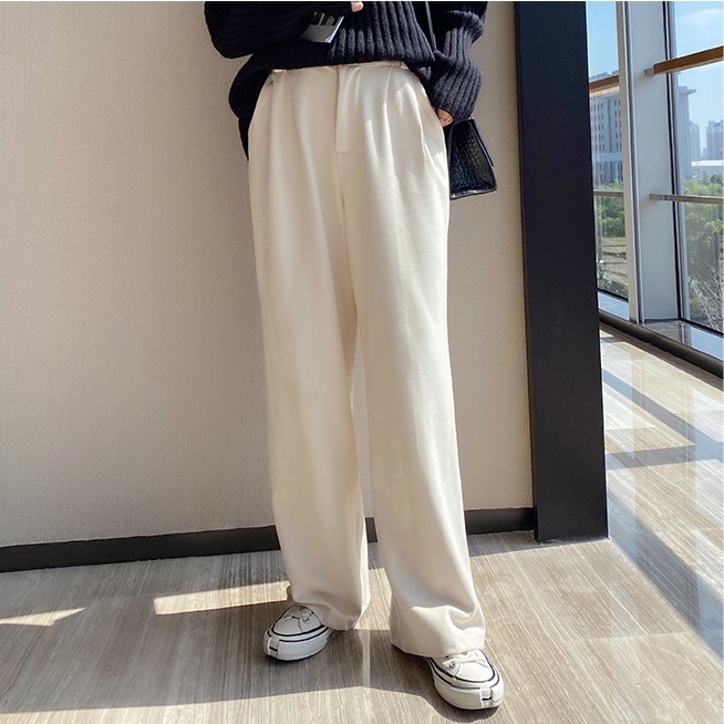 【送料無料】レディース ハイウエスト ワイド モッピング パンツ ボトムス ウエストゴム 5,080円