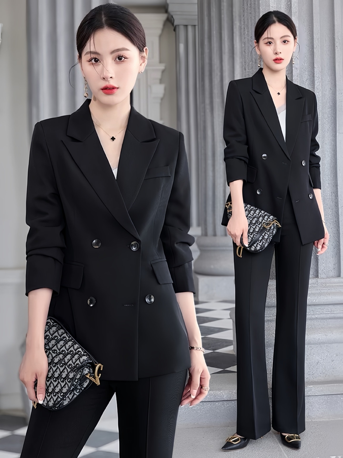 2025 春 スーツ セットアップ スーツ 大きいサイズ スーツ ワンピース 二点セット 長袖 フォーマル ビジネススーツ ママ スーツ ママスーツ 卒業式 卒園式 入学式 入園式 ビジネスウェア