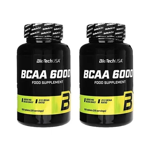 BCAA6000100錠 2本 分岐アミノ酸 BioTech USA社　海外発送便商品：日時指定不可　国際郵便発送