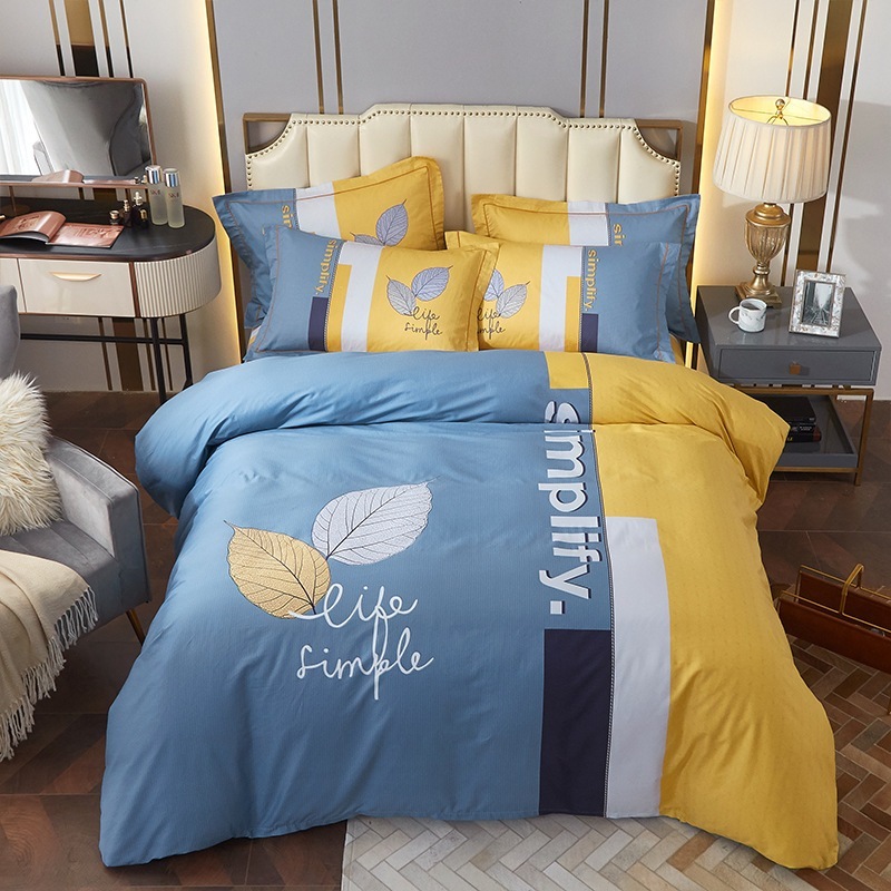 大判ベッドにコットン活性プリントシーツ4枚セット寝具4枚セット全綿秋 6,090円