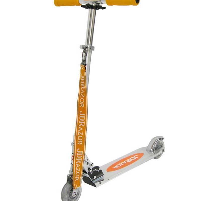 JDRAZOR　キックスクーター JD RAZOR MS102 LED(L63×W33.5×H85オレンジ)