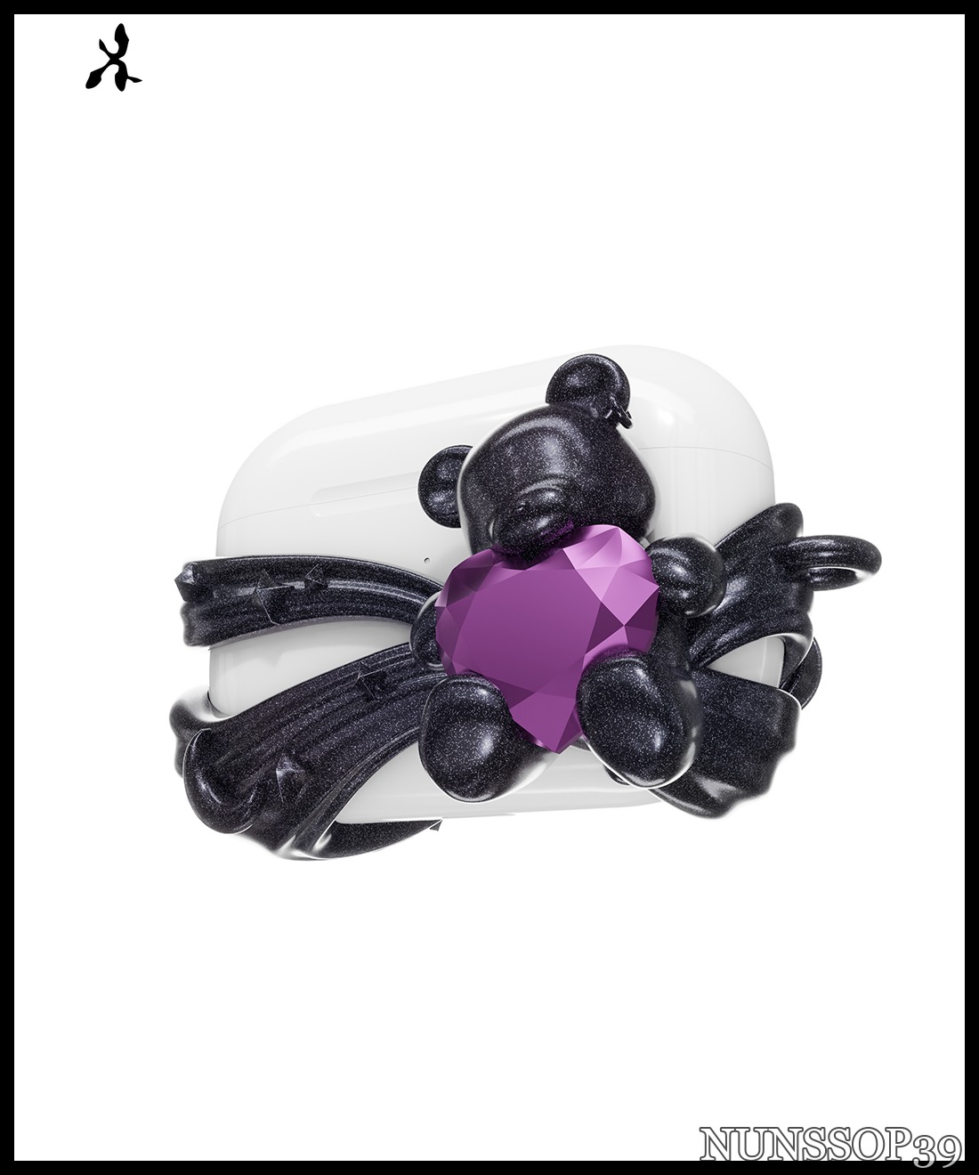 ANDAASH Airpods Teddiz Pearl Black