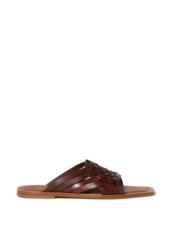 MIU MIU Women Sandals 5XX678 3ZN8F0201 BROWN