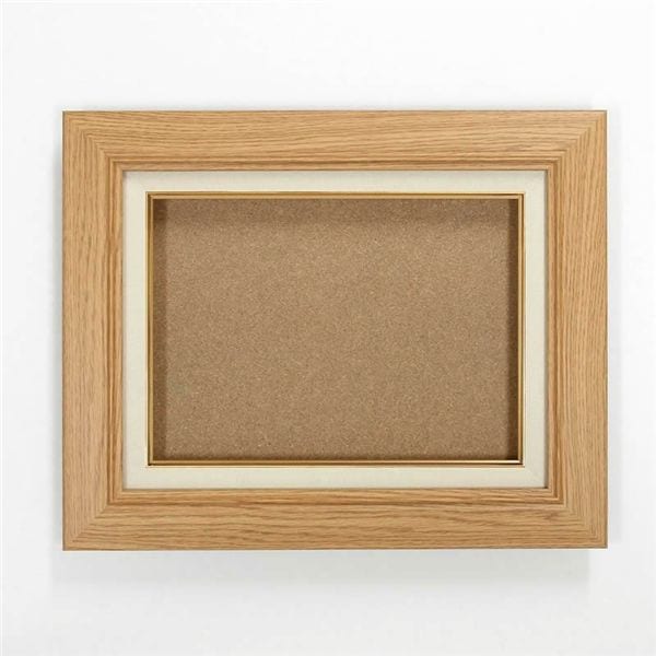 油絵額・キャンバス額・日本画・茶色油絵額 木製油縁額 SM（227×158mm） 木地