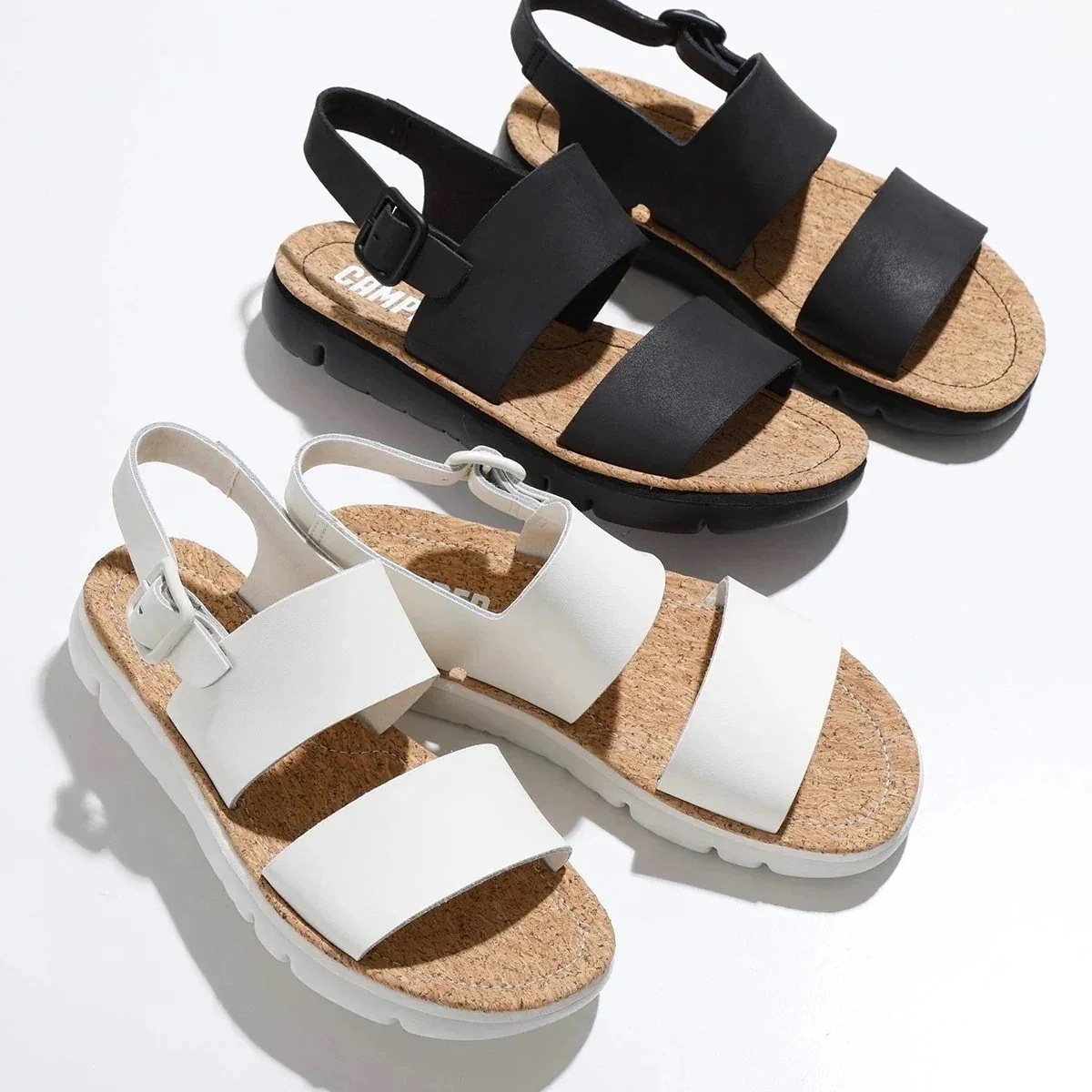CAMPER カンペール サンダル Oruga オルガ K201038 レディース フラット ストラップ ダブルベルト 軽量 シューズ 靴 カラー2色