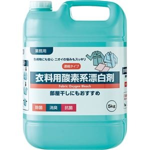 （まとめ）ロケット石鹸 衣料用酸素系漂白剤 業務用5kg 1本[x10セット]