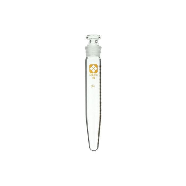 共通摺合共栓遠心沈殿管 円錐形 平栓付 目盛付 10mL [010280-14107]
