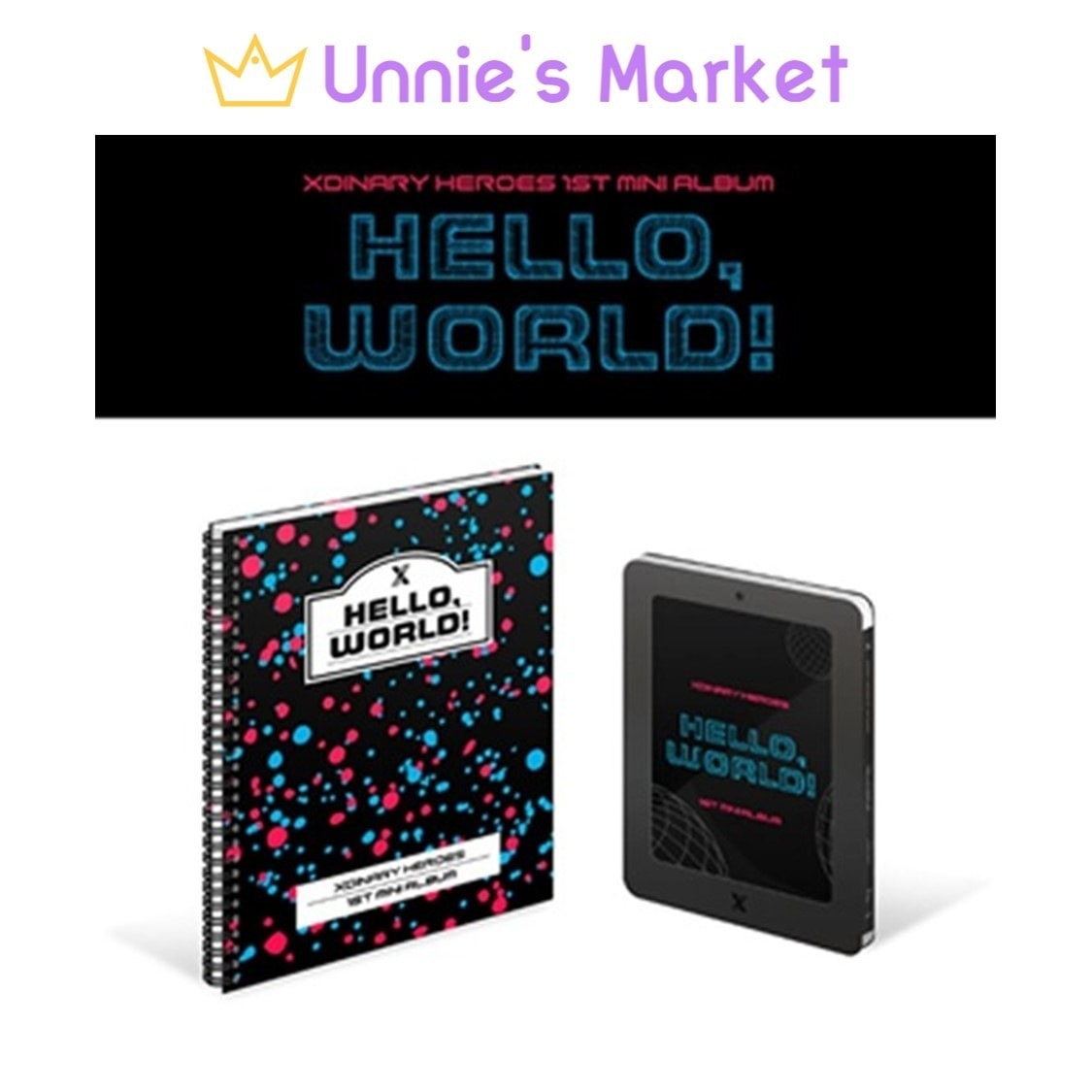 [SET] Xdinary Heroes [Hello, world] 1st Mini Album + Free Photocard 1EA(fan-made)