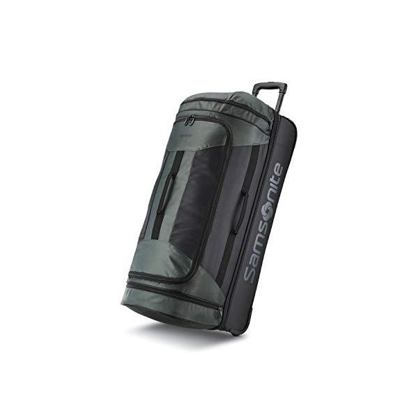 Samsonite Andante 2 Drop Bottom Wheeled Rolling Duffel Bag， Moss Green/Black， 32-Inch 並行輸入品
