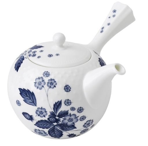 【正規輸入品】ウェッジウッド ストロベリーブルーム インディゴ ジャパニーズ ティーポット 結婚祝い プレゼント