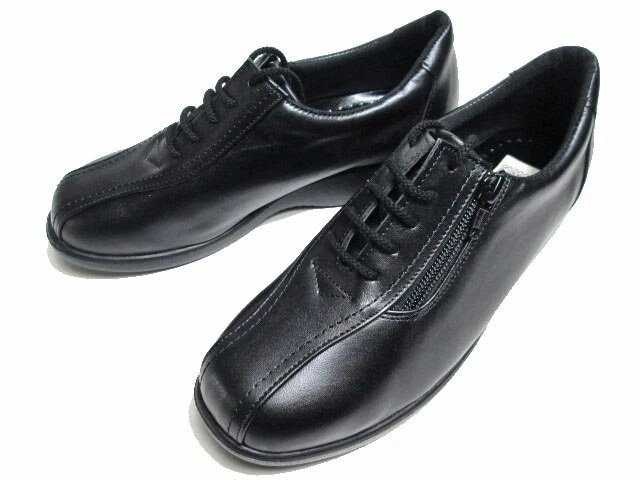 エレガンス Elegance 4609 ファスナー付きカジュアルシューズ 黒 レディース 6,984円