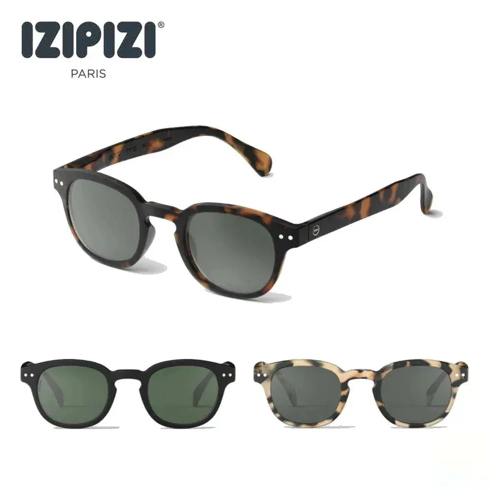 正規品　サングラス SUN POLARIZED #C グリーンレンズ ブラック トータス ライトトータス