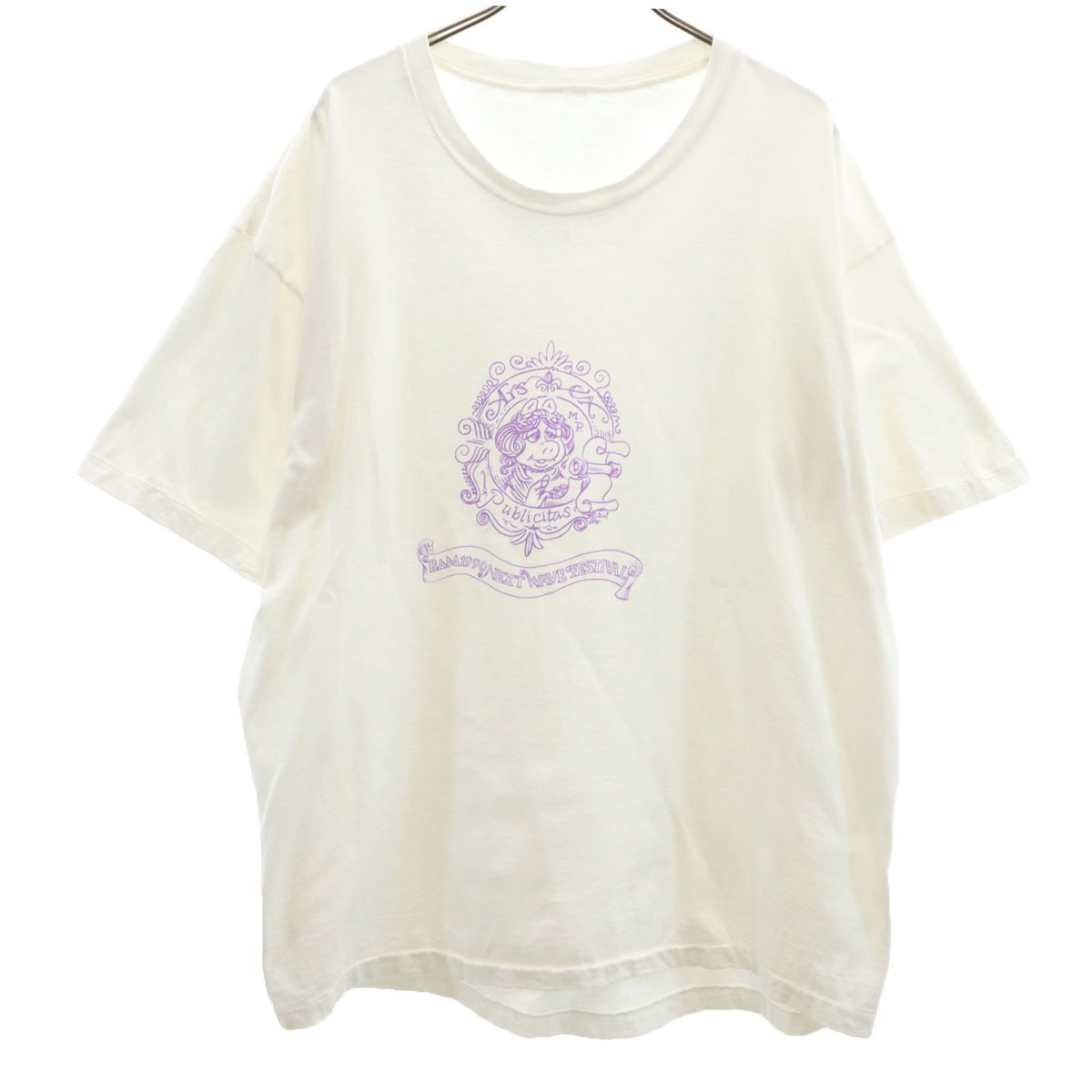 BAM 1990 NEXT WAVE FESTIVAL 半袖 Tシャツ ホワイト シングルステッチ メンズ 古着