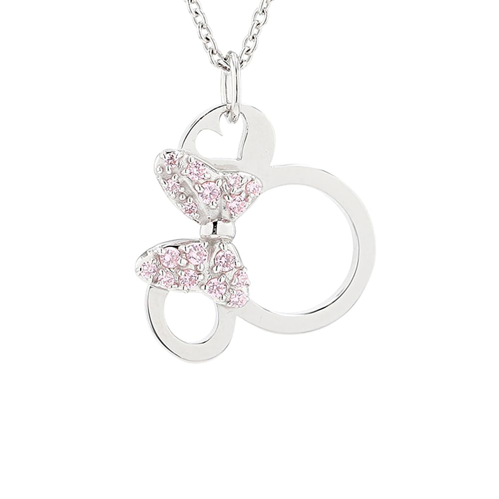 [ディズニー]Disney ミニー シルバー ペンダント ネックレス キュービックジルコニア(VPCDS20130)