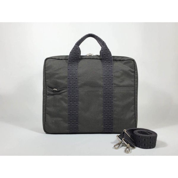 ビジネスバッグ エールライン グレー キャンバス