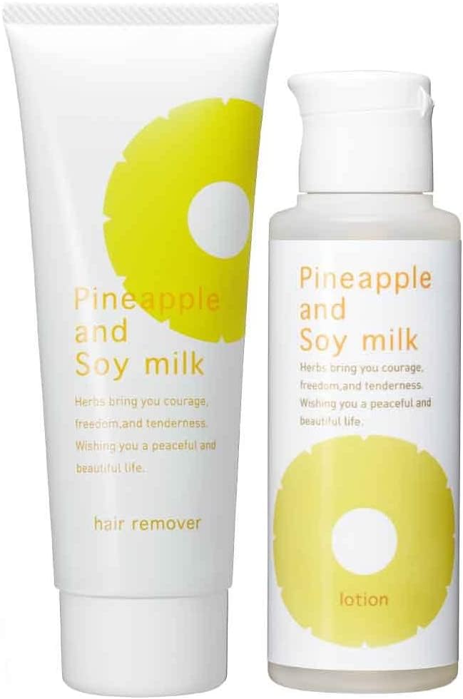 パイナップル豆乳除毛クリーム230g＆パイナップル豆乳ローション100mL セット