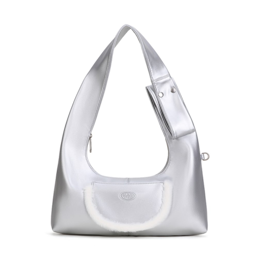 VANWALK ハーフムーンショッパーバッグ [シルバー]