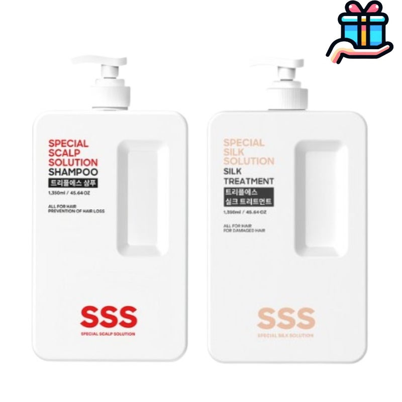 [韓国人気2種セット] 弱酸性 脱毛シャンプー 1350ML+トリートメント 1350ML 総2700ml 大容量 ヘアケア 頭皮ケア 油分 頭皮の匂い 脂性 トラブル 皮脂ケア 韓国コスメ