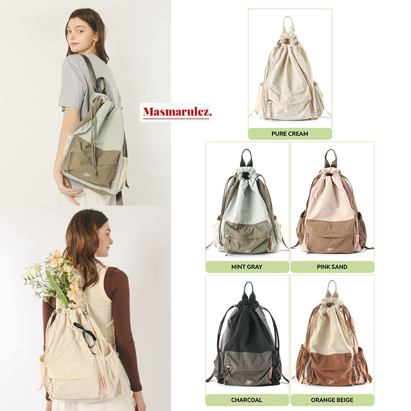 【韓国人気】Mixed Easy Draw Backpack 6COLOR