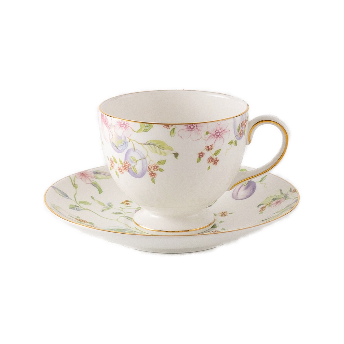 ウェッジウッド スウィートプラム ティーカップ＆ソーサー コーヒー紅茶兼用 リー 200ml おしゃれ ブランド 花柄