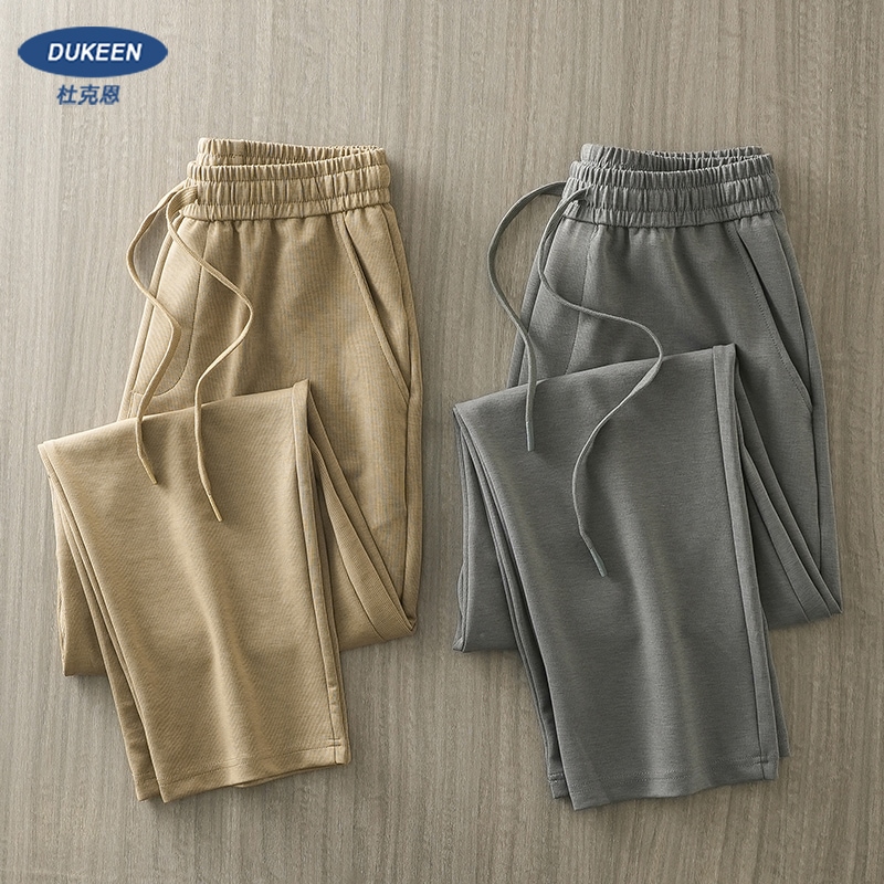 リヨセルテンセル カジュアルパンツ メンズ 夏 薄手 ストレート ルーズ ドレープ ワイドレッグ パンツ スポーツパンツ アイスシルク ロングパンツ