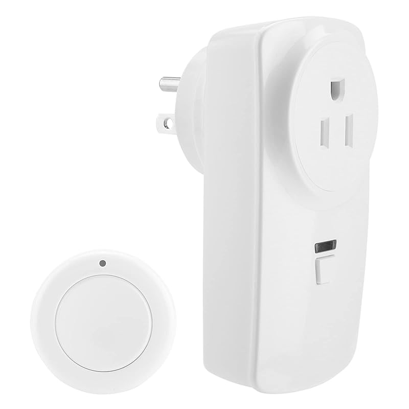 Marvellous リモコンコンセント2.2 * 4.3 * 2.6インチプラスチック製ホワイト家庭用ワイヤレスリモコン電源ソケットコンセントスイッチランプファン用クリスマスライト 4,615円