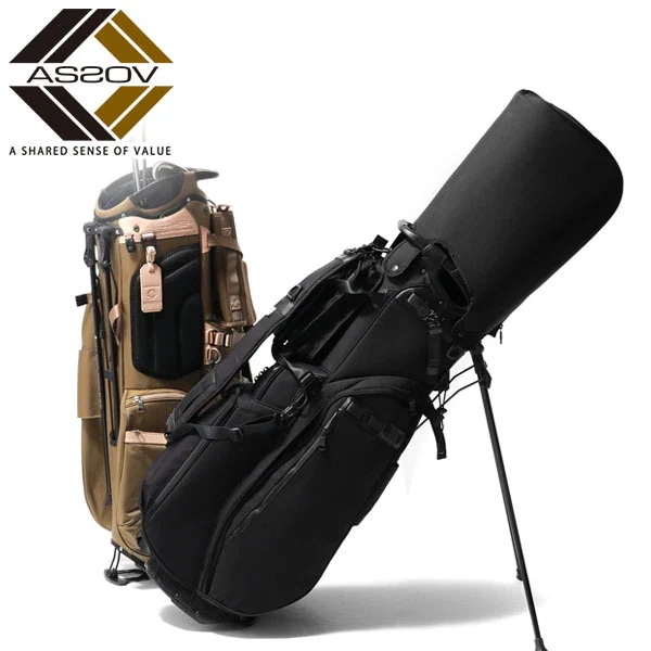 正規品1年保証 キャディバッグ GOLF EXCLUSIVE BALLISTIC NYLON CADDY GOLF SERIES 5分割 9型 47インチ ショルダーストラップ 062200