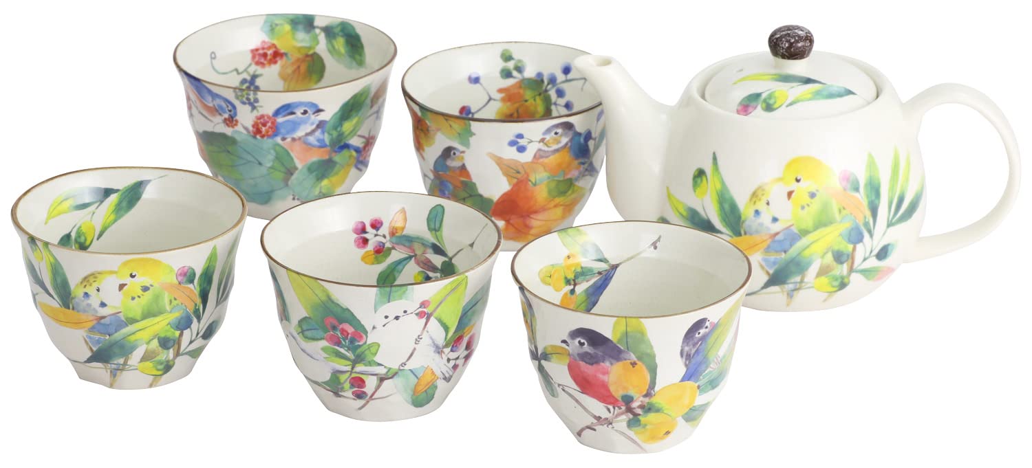 百千鳥 5客 ポット茶器 2537