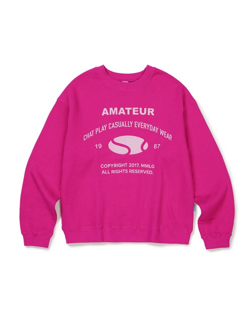 さらに100円引き◆MMLG◆AMATEUR SWEAT Qoo10 MMLG AMATEUR SWEAT ロゴ 長袖