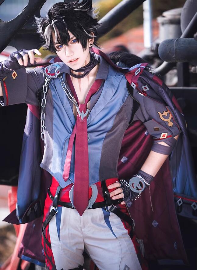 原神 げんしん Genshin フォンテーヌ風 リオセスリ コスプレ衣装 Wriothesley コスチューム ハロウィン 変装 仮装期間限定30％