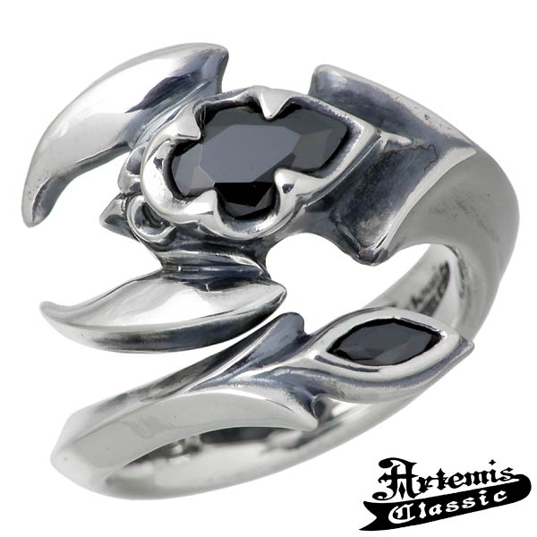 アルテミスクラシック Artemis Classic ポイズン スコーピオン シルバー リング 指輪 アクセサリー メンズ ブラックキュービック 1521号 シルバー 925 ACR0230