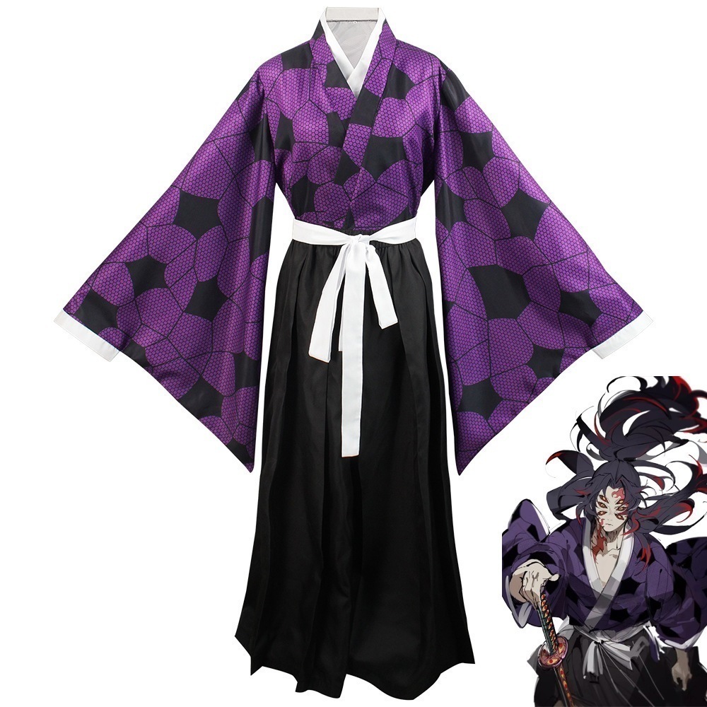 巻き黒死牟cos服舞台演技服着物黒死牟cos服Tシャツ・カットソー