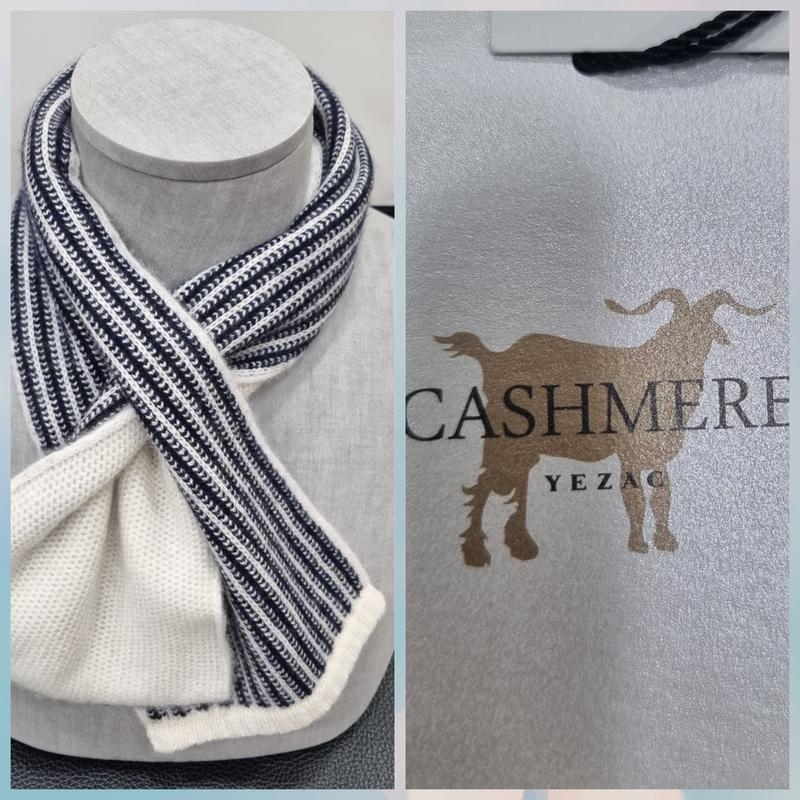 マフラー/カシミヤ100%/繰越/両面 YJ4WF1318 GY_US