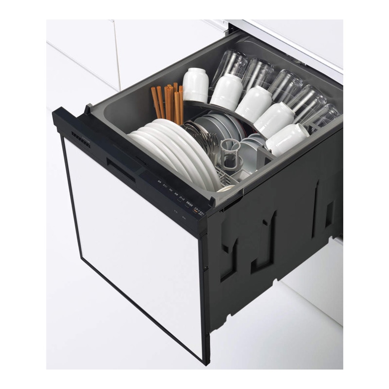 クリナップ CLEANUP 食洗器 食器洗い乾燥機 プルオープン 幅45cm ビルトイン ブラック ZWPP45R21ADK-E