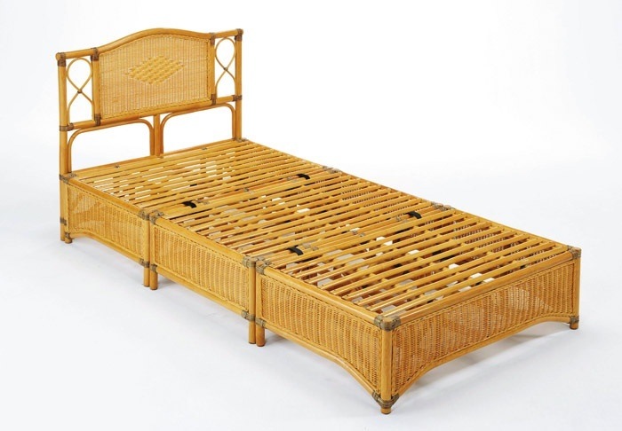ラタン（籐） ベッド シングルタイプ Y918