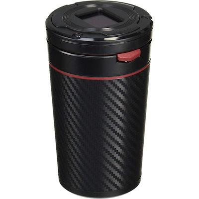 他サイト： カーメイト 車用 灰皿 Sports Luxury ドリンクホルダー型 カーボン調レッド DZ354 スリムタバコ 水洗い レッドLEDの商品画像