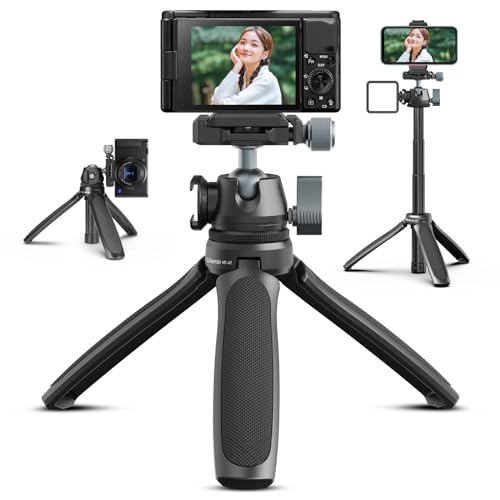 Ulanzi MT-47 カメラ三脚 アルカスイスクイックシュー式 三脚 ミニ三脚 3段伸縮 自由雲