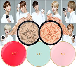 【 VTコスメ 】【 BTS 】【 防弾少年団 】【 ポストカード8枚オマケ 】【 日本国内発送 】【 防弾少年団ファンデーション 】 ブラック・ホワイトコラーゲンファンデーション