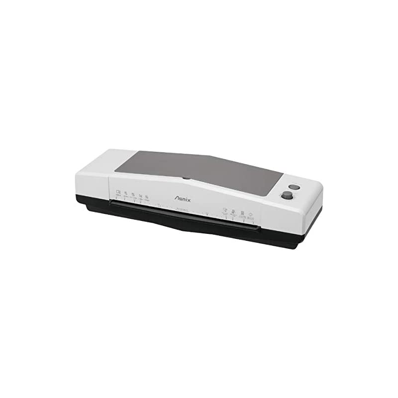 アスカ ラミネーター 4本ローラー L410A3 ウォームアップ35秒 A4加工最速33秒 オートリバース 150ミクロンまで ホワイト