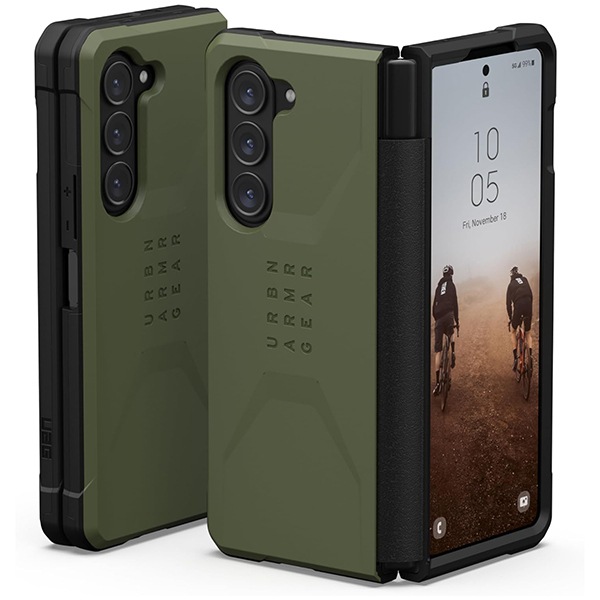 UAG-GLXZFD5-C-OL Galaxy Z Fold 5対応耐衝撃ケース CIVILIAN オリーブ 【日本正規代理店品】